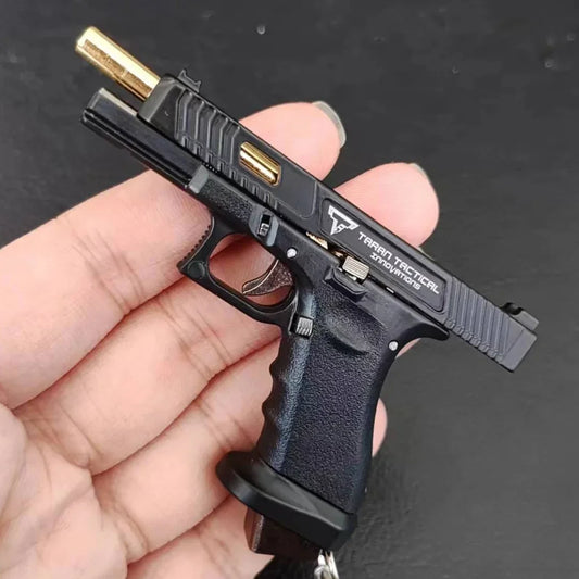 Alloy Metal Pistol Keychain